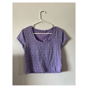 PacSun Purple Crop T-Shirt Fitted Style